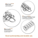 10Pcs Tent Wind Rope Spring Buckle Tent Tensioner Camping Deck Pegs Carabiner Clips Awning Tightener Fixed Hook