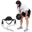 Head Neck Trainer Adjustable Neck Exerciser Head Harness Weight Lifting Belt Training Belt For Fitness Injury Recovery - Black