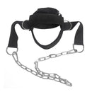 Head Neck Trainer Adjustable Neck Exerciser Head Harness Weight Lifting Belt Training Belt For Fitness Injury Recovery - Black