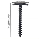 Outdoor Camping Screw Stakes For Camping Hiking Tent 10pcs - 10 Pcs Blacks