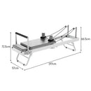 Eeeza Foldable Pilates Reformer, Silent Resistance with Adjustable Steel Frame
