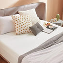 2000TC Hotel Quality Fitted Sheets - 2 Piece Fitted Sheets  -Breathable Bedding - Wrinkle, Fade, Stain Resistant- 16inch/40cm Deep Pocket Fitted Bed Sheets-Wrinkle and Fade Resistant,(White,Queen)