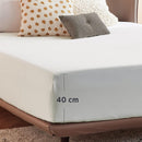 2000TC Hotel Quality Fitted Sheets - 2 Piece Fitted Sheets  -Breathable Bedding - Wrinkle, Fade, Stain Resistant- 16inch/40cm Deep Pocket Fitted Bed Sheets-Wrinkle and Fade Resistant,(White,Queen)