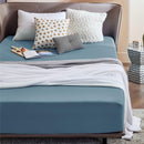 2000TC Hotel Quality Fitted Sheets - 2 Piece Fitted Sheets  -Breathable Bedding - Wrinkle, Fade, Stain Resistant- 16inch/40cm Deep Pocket Fitted Bed Sheets-Wrinkle and Fade Resistant,(Ocean,Queen)