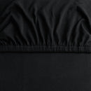 Hotel Quality Fitted sheets - 2 Piece Fitted sheets  -Breathable Bedding - Wrinkle, Fade, Stain Resistant- 26inch/40cm Deep Pocket Fitted Bed Sheet-Wrinkle and Fade Resistant,(Black,King Single)