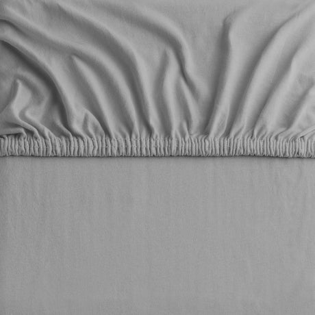 Hotel Quality Fitted sheets - 2 Piece Fitted sheets  -Breathable Bedding - Wrinkle, Fade, Stain Resistant- 26inch/40cm Deep Pocket Fitted Bed Sheet-Wrinkle and Fade Resistant,(Grey,King Single)