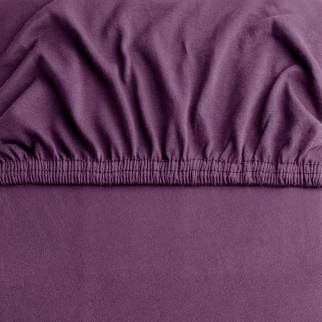 Hotel Quality Fitted sheets - 2 Piece Fitted sheets  -Breathable Bedding - Wrinkle, Fade, Stain Resistant- 26inch/40cm Deep Pocket Fitted Bed Sheet-Wrinkle and Fade Resistant,(Purple,King Single)