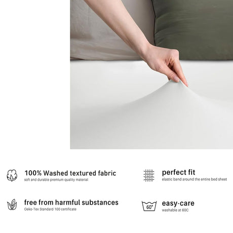 Hotel Quality Fitted sheets - 2 Piece Fitted sheets  -Breathable Bedding - Wrinkle, Fade, Stain Resistant- 26inch/40cm Deep Pocket Fitted Bed Sheet-Wrinkle and Fade Resistant,(White,Queen)