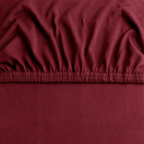 Hotel Quality Fitted sheets - 2 Piece Fitted sheets  -Breathable Bedding - Wrinkle, Fade, Stain Resistant- 26inch/40cm Deep Pocket Fitted Bed Sheet-Wrinkle and Fade Resistant,(Red,Queen)