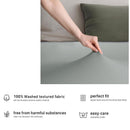 Hotel Quality Fitted sheets - 2 Piece Fitted sheets  -Breathable Bedding - Wrinkle, Fade, Stain Resistant- 26inch/40cm Deep Pocket Fitted Bed Sheet-Wrinkle and Fade Resistant,(Silver-gray,Queen)