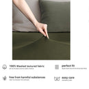 Hotel Quality Fitted sheets - 2 Piece Fitted sheets  -Breathable Bedding - Wrinkle, Fade, Stain Resistant- 26inch/40cm Deep Pocket Fitted Bed Sheet-Wrinkle and Fade Resistant,(Olive green,Super King)