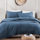 Hotel Soft Microfiber Duvet Cover Set-2000TC Quilt Cover Set & Pillowcases -1 Donna Cover Zipper Closure & 1 x Pillowcases-Breathable Bedding - Wrinkle, Fade, Stain Resistant(Ocean,King)
