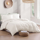 Hotel Soft Microfiber Duvet Cover Set-2000TC Quilt Cover Set & Pillowcases -1 Donna Cover Zipper Closure & 1 x Pillowcases-Breathable Bedding - Wrinkle, Fade, Stain Resistant(Raw white,Super King)
