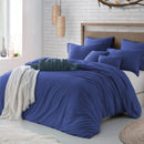 Hotel Soft Microfiber Duvet Cover Set-2000TC Quilt Cover Set & Pillowcases -1 Donna Cover Zipper Closure & 1 x Pillowcases-Breathable Bedding - Wrinkle, Fade, Stain Resistant(Royal blue,Super King)