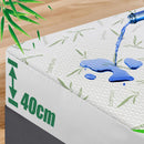 Waterproof Mattress Protector,Breathable Mattress Cover,3D Air Fabric Cooling Bed Pad Cover, Deep Pocket 40cm(King,Green)