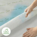Bamboo Mattress Protector,Breathable Waterproof Mattress Cover,3D Air Fabric Cooling Bed Pad Cover, Deep Pocket 40cm(Double,Green)