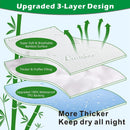 Bamboo Mattress Protector,Breathable Waterproof Mattress Cover,3D Air Fabric Cooling Bed Pad Cover, Deep Pocket 40cm(Double,Green)