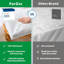 Bamboo Mattress Protector,Breathable Waterproof Mattress Cover,3D Air Fabric Cooling Bed Pad Cover, Deep Pocket 40cm(Double,Green)