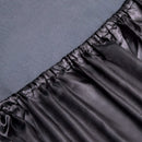 Art Silk Satin Sheet Set Hotel 4 Pieces Fitted/Flat Sheet Bedding Set-Luxury Soft Silky Sheets for Hair and Skin, Similar to Silk Bed Sheets Set 4 Pieces(King,Black)