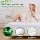 800GSM Mattress Topper Viscose Derived from Bamboo, Thick Pillowtop Fitted Mattress Cover with 45cm Deep Skirt - Machine Washable Hypoallergenic(Queen,,Green)