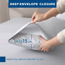 3 Piece Hotel Bamboo Cooling Sheet Set -Ultra Soft 2000TC Breathable Bed Sheets Set with 37 Centimetre Deep Pocket-Cooling Sheets for Hot Sleepers(Silver-gray,Single)