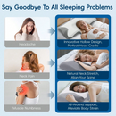 Cervical Neck Pillow for Neck Pain Relief, 2 in 1 Ergonomic Orthopedic Bed Pillow for Sleeping, Memory Foam Pillows for Side, Back & Stomach Sleepers with Removable Pillowcase