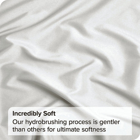 3 Piece Hotel Soft Microfiber Quilt Cover Set-2000TC Duvet/Donna Cover Set & Pillowcases -1 Quilt Cover Zipper Closure & 1 x Pillowcases-Breathable Bedding - Wrinkle, Fade, Stain Resistant(Raw white,Double)