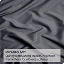 4 Piece Bed Sheet Set- Bedding Sheets & Pillowcases -Breathable Bedding - Wrinkle, Fade, Stain Resistant-Deep Pocket Flat Fitted Bed Sheet Set(Dark gray,Double)