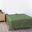 Elegant Comfort Premium Hotel Quality 1-Piece Double Flat Sheet, Luxury and Softest 2000 Thread Count Bedding Flat Sheet(Double,Olive green)