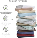 Elegant Comfort Premium Hotel Quality 1-Piece Double Flat Sheet, Luxury and Softest 2000 Thread Count Bedding Flat Sheet(Double,Biscay blue)