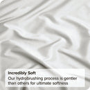4 Piece Bed Sheet Set- Bedding Sheets & Pillowcases -Breathable Bedding - Wrinkle, Fade, Stain Resistant-Deep Pocket Flat Fitted Bed Sheet Set(Raw white,King)