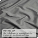 4 Piece Bed Sheet Set- Bedding Sheets & Pillowcases -Breathable Bedding - Wrinkle, Fade, Stain Resistant-Deep Pocket Flat Fitted Bed Sheet Set(Grey,King)