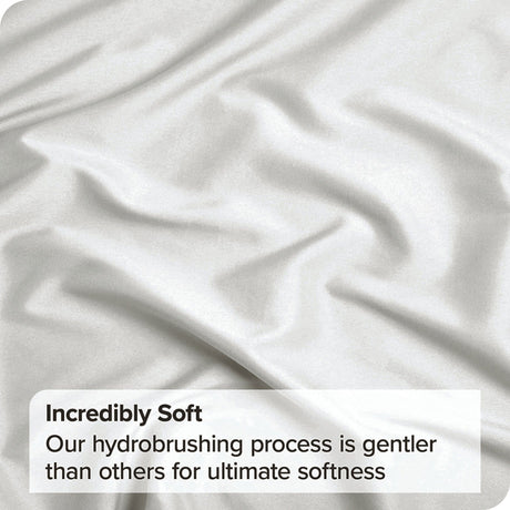 3 Piece Bed Sheet Set- Bedding Sheets & Pillowcases -Breathable Bedding - Wrinkle, Fade, Stain Resistant-Deep Pocket Flat Fitted Bed Sheet Set(Raw white,King Single)