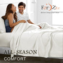 3 Piece Bed Sheet Set- Bedding Sheets & Pillowcases -Breathable Bedding - Wrinkle, Fade, Stain Resistant-Deep Pocket Flat Fitted Bed Sheet Set(Raw white,King Single)