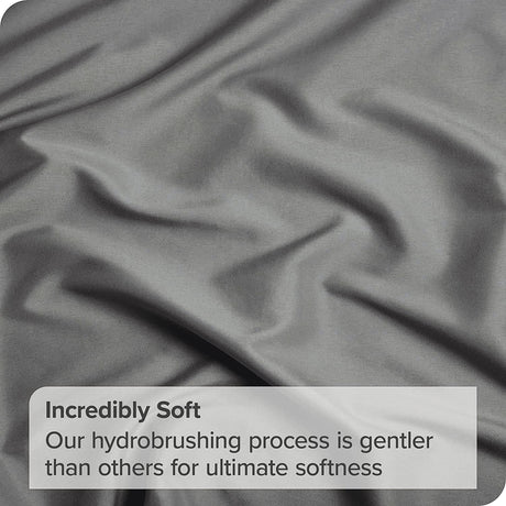 Elegant Comfort Premium Hotel Quality 1-Piece King Single Flat Sheet, Luxury and Softest 2000 Thread Count Bedding Flat Sheet(King Single,Grey)