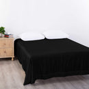 Elegant Comfort Premium Hotel Quality 1-Piece Queen Flat Sheet, Luxury and Softest 2000 Thread Count Bedding Flat Sheet(Queen,Black)