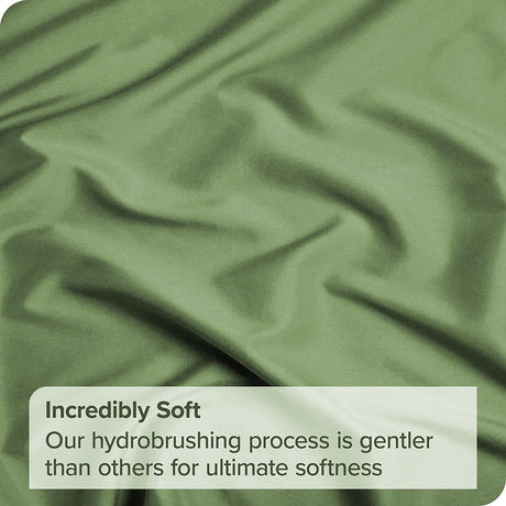 Elegant Comfort Premium Hotel Quality 1-Piece Single Flat Sheet, Luxury and Softest 2000 Thread Count Bedding Flat Sheet(Single,Olive green)