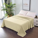 Elegant Comfort Premium Hotel Quality 1-Piece Single Flat Sheet, Luxury and Softest 2000 Thread Count Bedding Flat Sheet(Single,Cream White)