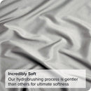 4 Piece Bed Sheet Set- Bedding Sheets & Pillowcases -Breathable Bedding - Wrinkle, Fade, Stain Resistant-Deep Pocket Flat Fitted Bed Sheet Set(Silver-gray,Super King)