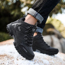 Men High Top Hiking Shoes Winter Warm Size 47 8528 Army Green 42