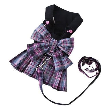 Dog Harness Skirt Traction Polyester 273 Vest Traction Wine Red L (chest circumference 45 back length 35m)