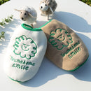Shine Fleece Pet Dog Vest Cartoon Style Vest Khaki (Green Line Clouds) XS (bust 30 back length 20cm)