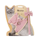 Zichen Cat Harness Vest Style Cotton Traction Rope Pink (melody bow) S(1.0 recommendation 1.50 kg-3.50 kg