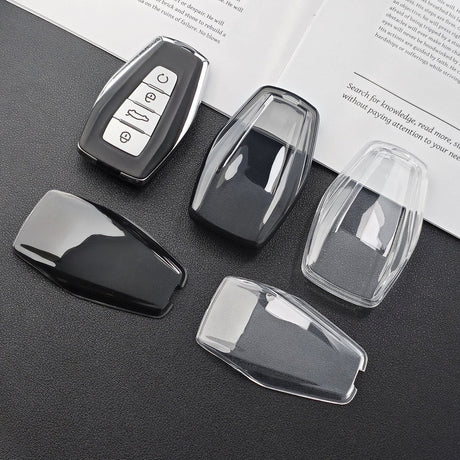 Geely Xingrui L Key Cover TPU 2021-2026 Transparent Type a - transparent black [single key cover]