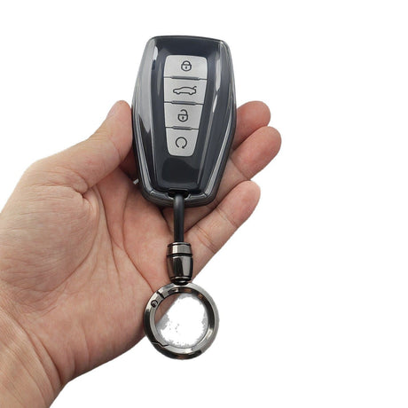 Geely Xingrui L Key Cover TPU 2021-2026 Transparent Type a - transparent black [single key cover]