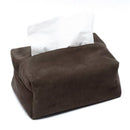 Car Tissue Box PU Magnetic Holder Yellow brown