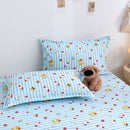 Yuan sheng Home Textiles Pure Cotton Cartoon Dog Sheet Cartoon white bear 90cm/200cm thin mattress model