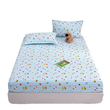 Yuan sheng Home Textiles Pure Cotton Cartoon Dog Sheet Cartoon white bear 90cm/200cm thin mattress model