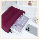Great Neoprene Cube Makeup Bag Travel Storage Wine red