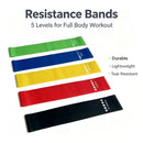 Yoga Cat TPE Resistance Bands Set 5 Colors Tension ring yellow 600*50*0.7-20 pounds